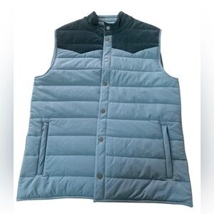 Criquet Two-Tone Jackson Blue Quilted Vest NWOT